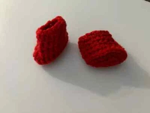 Crochet Baby Shoes Crochet Baby Booties Crochet Doll Shoes Doll Booties BPW - Picture 1 of 16
