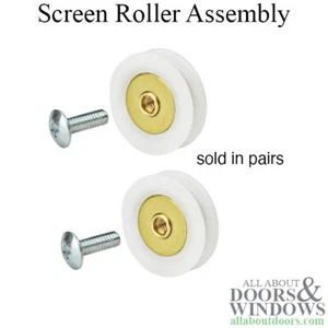 Marvin Screen Door Rollers 2 Pack Replacement Wheels For Top Hung Screen Doors - Picture 1 of 5