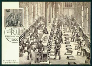 RFA MK 1984 UPU CONGRESS HAMBURGO CARTA SURTIDO TARJETA MÁXIMA MC CM ha49 - Imagen 1 de 2