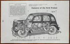 CHEVROLET Motor Company, Detroit + FORD PREFECT Schnittbild - Werbung 1936