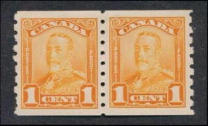 CANADA 160 MINT VF-XF LH COIL PAIR 1c KGV - Picture 1 of 2