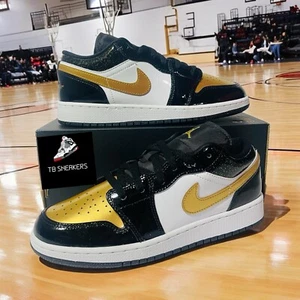 Talla 6.5 (GS) - Jordan 1 SE Puntera Baja Dorada - Imagen 1 de 9