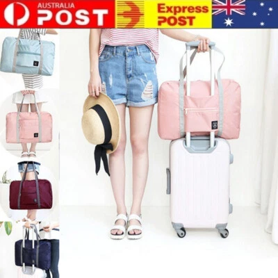 Large Travel Bag Folding Waterproof Luggage Storage Bag Suitcase Handbag Tote AU - image 1 of 4