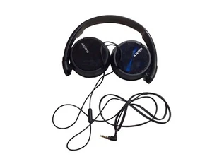 Sony Music Wired Headphones 1-7-1 Konan Japan 108-0075 Black Tested Working - Picture 1 of 3