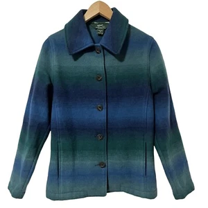 Chaqueta con botones a cuadros de lana Woolrich para mujer talla XS country exterior DEFECTUOSA - Imagen 1 de 9