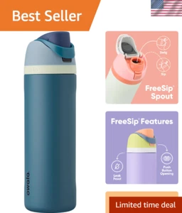 Owala Freesip Insulated Stainless Steel Water Bottle with Straw for Sports and T - Picture 1 of 8