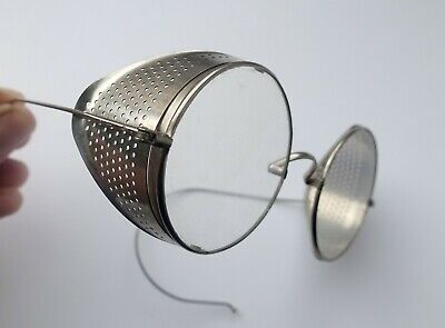 Willson Antike Schutzbrille -Sicherheitsbrille Mit Seitenschutz Metall Gebraucht • 59€