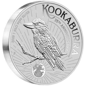Australien 30 $ 35. Jubiläum Kookaburra 2025 1 kg Silber 999 BU - Bild 1 von 3