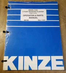 KINZE 3100 3 Pt Mounted Rigid Frame Planter Operator & Parts Manual #1J-2403-X21 - Picture 1 of 2