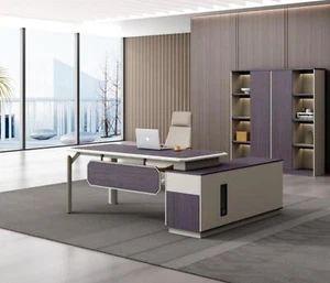 Designer Eckschreibtisch mit Aktenschrank Büro Möbel Chefzimmer Einrichtung 2tlg - Bild 1 von 5