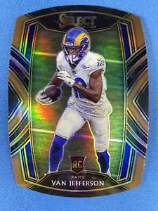 Van Jefferson 2020 Select #271 Copper Prizm Die Cut #/355 RC Los Angeles Rams - Picture 1 of 2