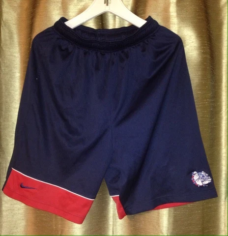 Gonzaga Bulldogs Zags Basketball Blue Authentic Shorts Nike DriFit Men's Small Cover