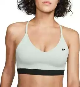 Nuovo reggiseno sportivo traspirante supporto leggero verde medio Nike Dri-Fit Indy 828614-321 - Foto 1 di 5