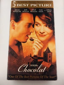 Chocolat (VHS) 2000 Johnny Depp, Judi Dench, Alfred Molina TESTED - Picture 1 of 5