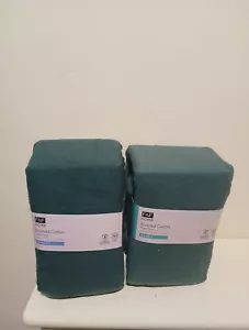 Lenzuolo con angoli F&F Home in cotone spazzolato verde scuro - taglie disponibili - Foto 1 di 8