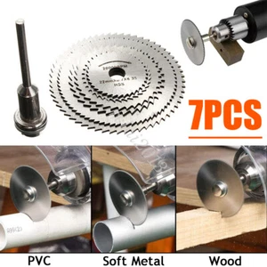 7 Stück HSS Kreißägeblatt Mini Sägeblatt Werkzeug Satz Für Dremel Holz Schneiden - Bild 1 von 10