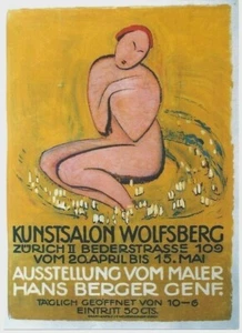 Original Vintage Poster HANS BERGER GENEVE ART EXPO um 1920 - Bild 1 von 1