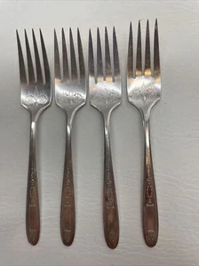 Salad Forks Grosvenor Community Plate Oneida 6 1/8" Lot of 4 - Picture 1 of 12