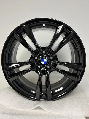 20“ 宝马 535i 550i 740i 750i 750i 工厂 OEM 黑色 5 7 系列 303M 轮辋 — 第 1/4 张图片