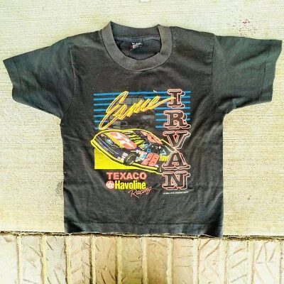 VTG Ernie Irvan Nascar Texaco T-Shirt Size Youth Medium USA 90's Racing Ford - Изображение 1 из 4