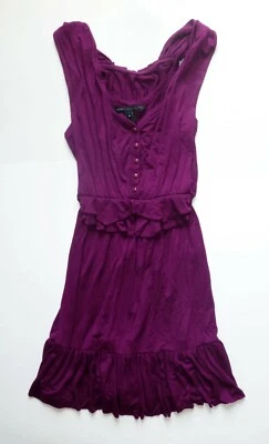 EUC Purple Jersey Dress w/ Attached Tieback Sash by Marc Jacobs - SZ XS — 第 1/2 张图片