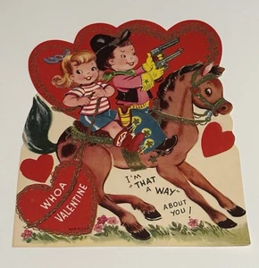 Vintage Children's Valentine Card | Whoa - I'm That A Way About You! - Picture 1 of 2