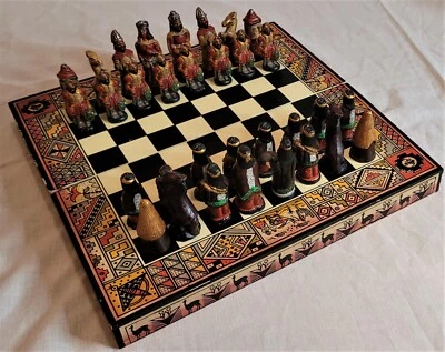 Ceramic Chess Set INCAS VS CONQUISTADORS Hand Made./PERU/ - Image 1 of 4