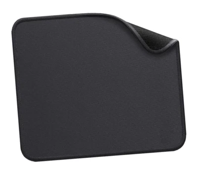 Universal Mouse Pad Small (26 x 21cm) Durable Black Desk Soft Cover Spill Proof - Image 1 of 4