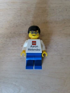 Lego Employee Business Card Minifigure Aaron Melendez RARE - Picture 1 of 2
