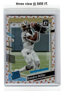 KENDRE MILLER 2023 Panini Donruss Optic RC Rated Rookie Fire Emoji #284 SP - Picture 1 of 6