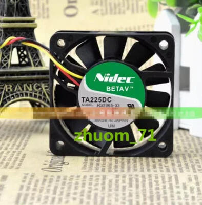 1PC NIDEC TA225 R33965-33 6015 DC12V 0.16A 6cm cooling fan - Image 1 of 3