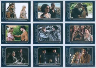 "CONJUNTO DE INSERÇÃO DE PARES R1-R18" GAME OF THRONES A SÉRIE COMPLETA Daenerys - Imagem 1 de 2
