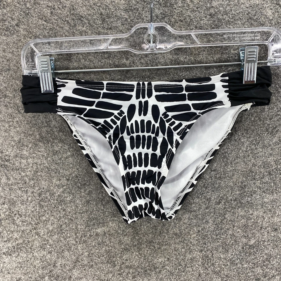 Nuevo Braguita de Bikini Bar III Mujer S Pequeña Negra Forrada Geométrica Natación Nylon Foto 1 de 4