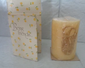 Vintage - Holly Hobbie Candle With Box - Yellow - Being Friends - Picture 1 of 2