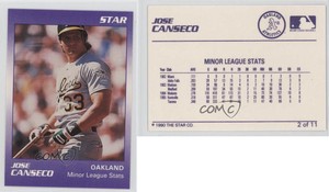 1990 Star Jose Canseco Purple Jose Canseco #2