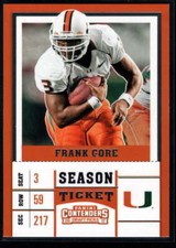 2017 Panini Contenders Draft Picks Season Ticket #39 Frank Gore NM-MT ID:24293