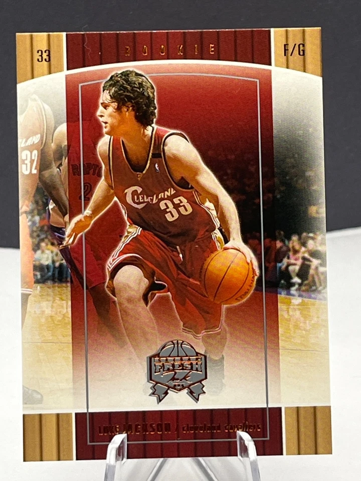Luke Jackson Cavaliers 2005 Fleer Fresh Ink Rookie Card # 91 029/499 - Image 1 of 4