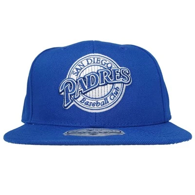 San Diego Padres Mitchell & Ness MLB Fitted 7 3/4 Liberty Fit Hat Cap Blue NWT - Image 1 of 4