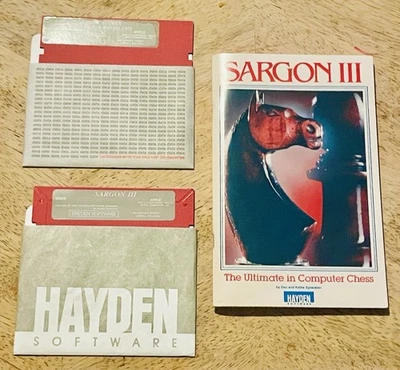 1986 Sargon III 3 Chess Game Hayden Software Apple II Plus Vintage Computer - Image 1 of 4