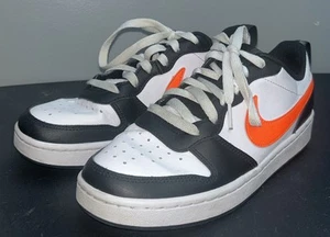 nike court borough low 5.5Y Black/Orange BQ5448-115 - Picture 1 of 9