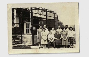 Small Old Black & White Photo Group of People Landis Family Possibly Berks Co PA - Picture 1 of 2