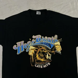 Vintage Hogs Breath Saloon T-Shirt Herren Large 90s Fruit Of The Loom Biker Harley - Bild 1 von 9