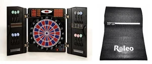 E-Dartscheibe Karella CB 90 + Roleo Dartmatte mit Wurflinie - Bild 1 von 1