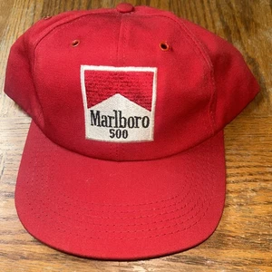 Vintage Marlboro 500 Mütze rot Snapback - Bild 1 von 10
