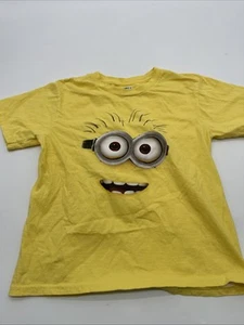 Despicable Me T-Shirt Youth Boy Small Graphic Print Logo Yellow ..#29139 - Picture 1 of 7