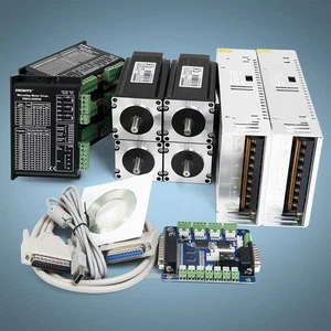 Kit CNC de 4 ejes Nema23 motor paso a paso EMA2-050D56 controlador paso a paso para fresadora/enrutadora - Imagen 1 de 12