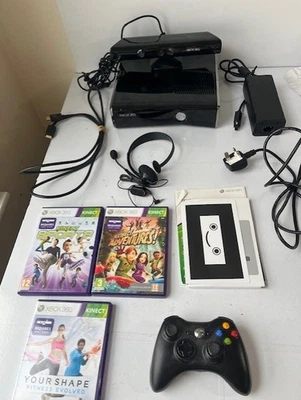 Xbox 360 Bundle Console & Kinect Sensor, Controller , 3 Games and Headset - Image 1 of 4