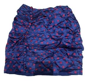 FOR LOVE & LEMONS MINI SKIRT Mavis Blue & Red Polka Dot Buttons details SMALL - Bild 1 von 10