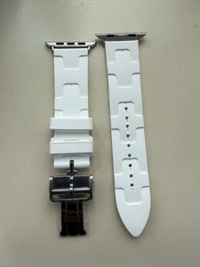 Apple Hermes Kilim Tour Strap Replica In White -New Colour Blanc - Zdjęcie 1 z 3