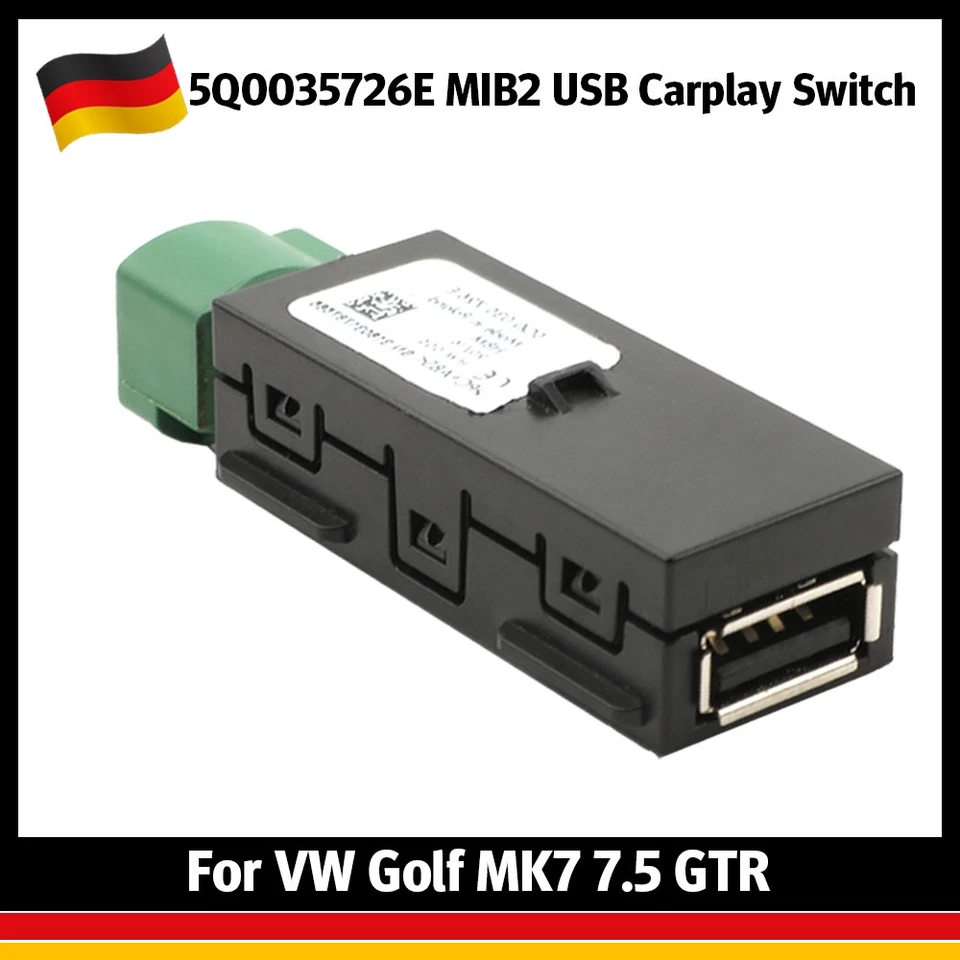 MIB2 USB Carplay Media Switch Installazione Connettore per VW Golf 7 7.5 5Q0035726E - Immagine 1 di 4